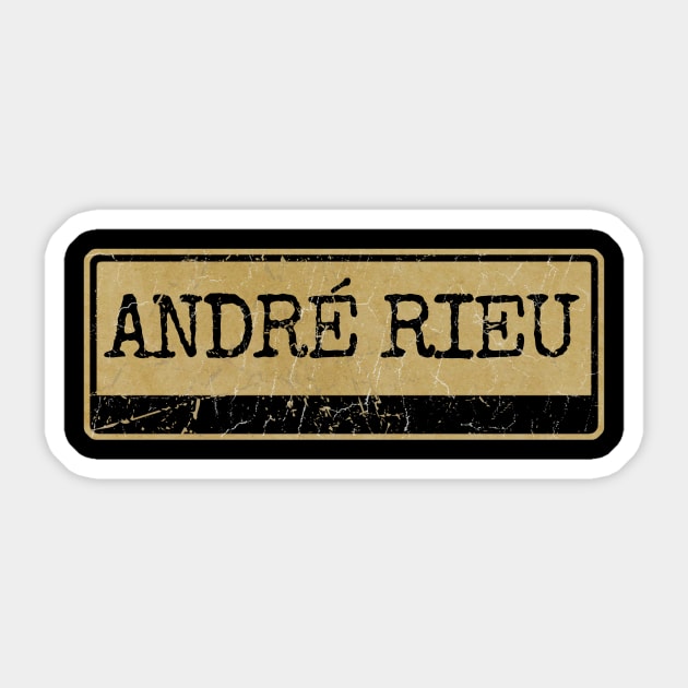 Aliska text black retro - ANDRÉ RIEU Sticker by Aliska